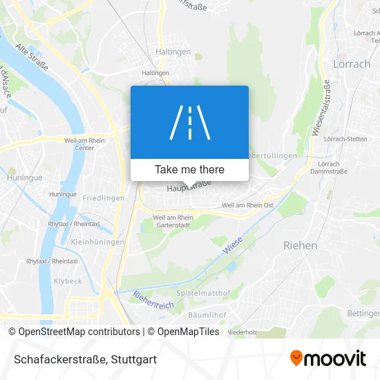 Карта Schafackerstraße