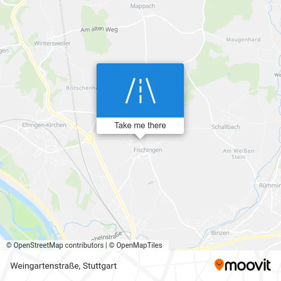 Карта Weingartenstraße