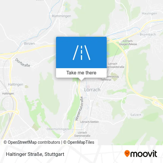 Карта Haltinger Straße