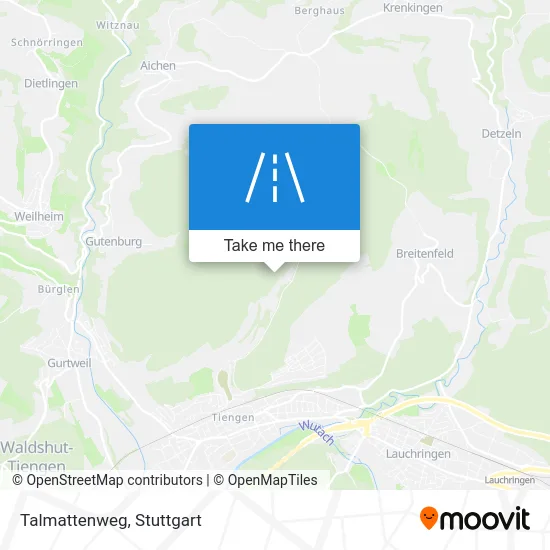 Talmattenweg map