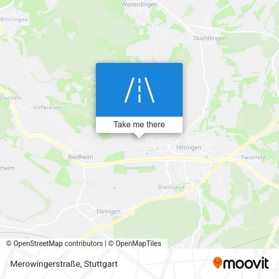 Карта Merowingerstraße