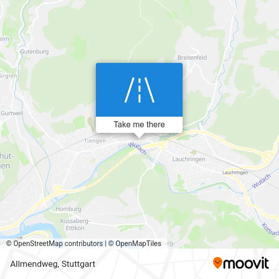 Карта Allmendweg