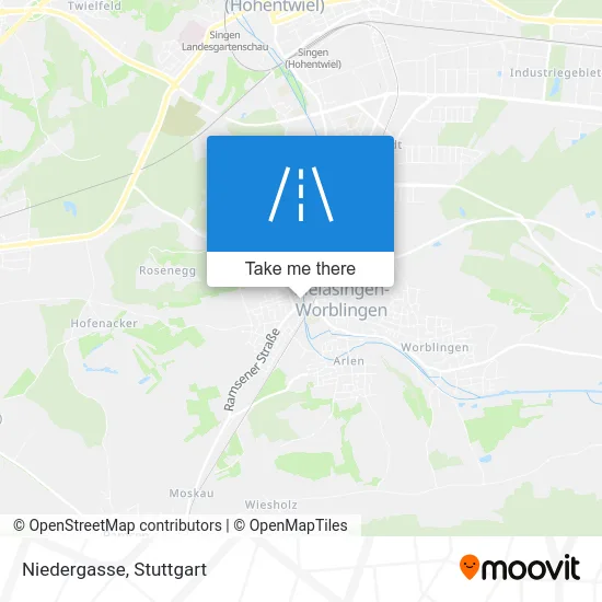 Карта Niedergasse