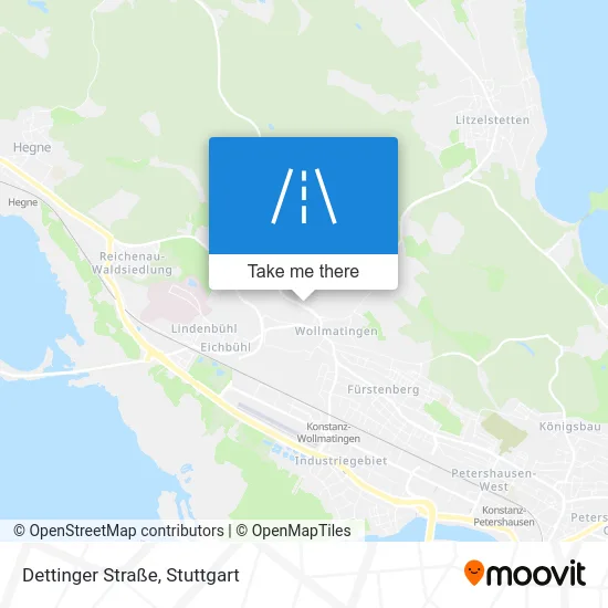 Карта Dettinger Straße