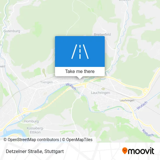 Карта Detzelner Straße