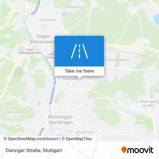 Карта Danziger Straße