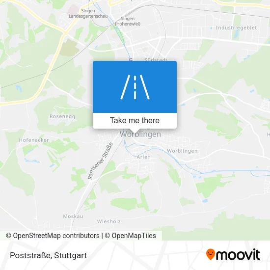 Карта Poststraße