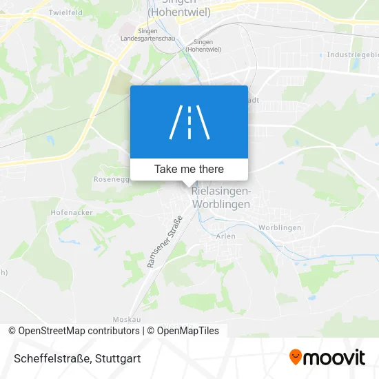 Карта Scheffelstraße