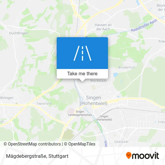 Карта Mägdebergstraße