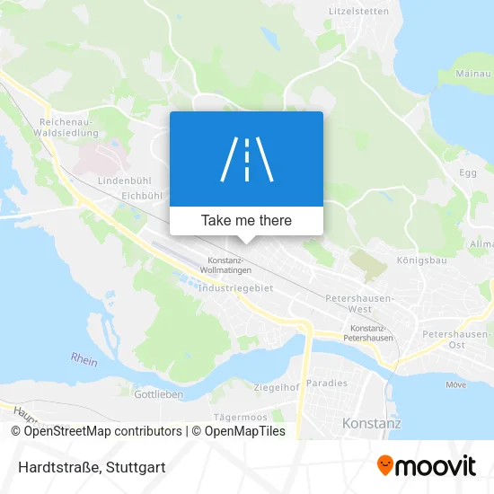 Карта Hardtstraße