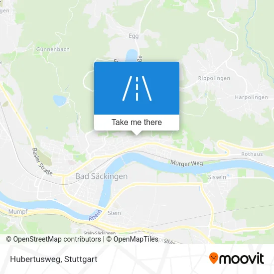 Карта Hubertusweg