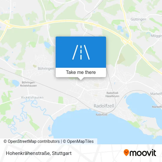Карта Hohenkrähenstraße