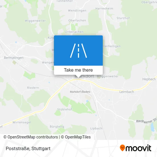 Карта Poststraße