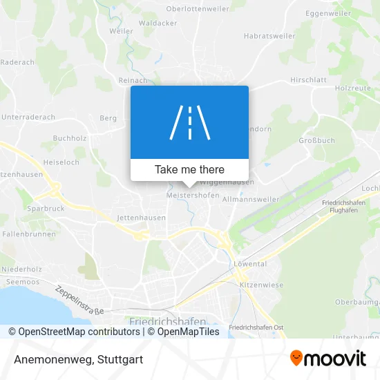 Карта Anemonenweg