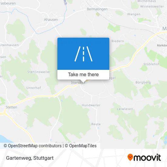 Карта Gartenweg