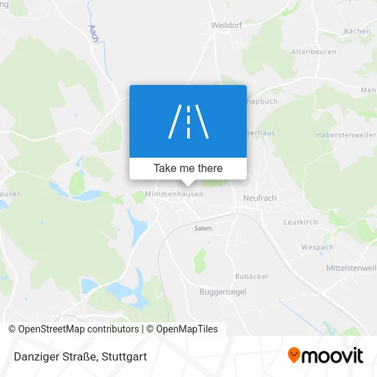 Карта Danziger Straße