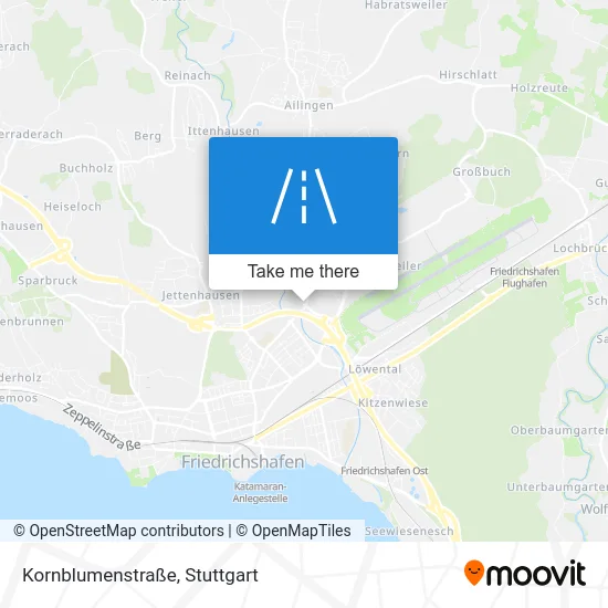 Карта Kornblumenstraße