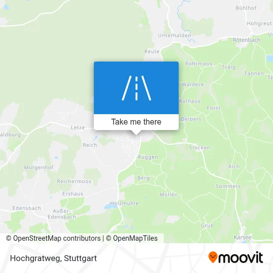 Hochgratweg map
