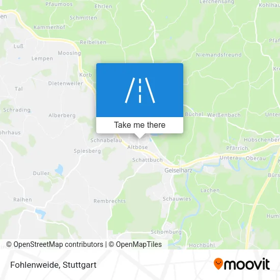 Карта Fohlenweide