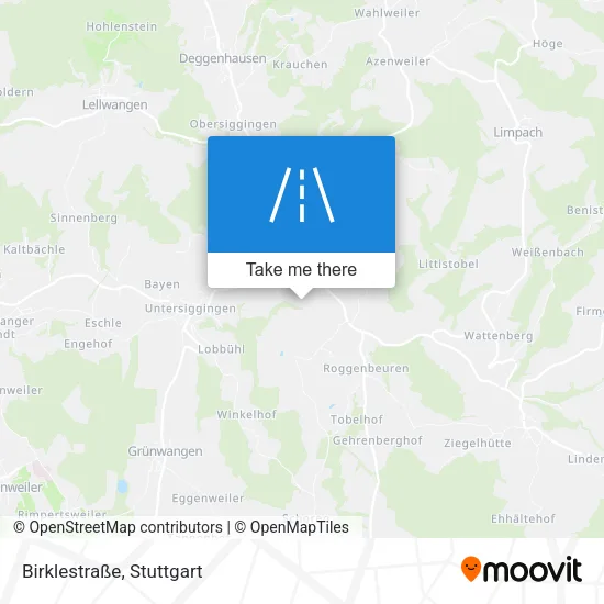 Карта Birklestraße