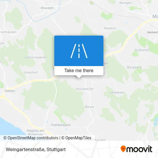 Карта Weingartenstraße