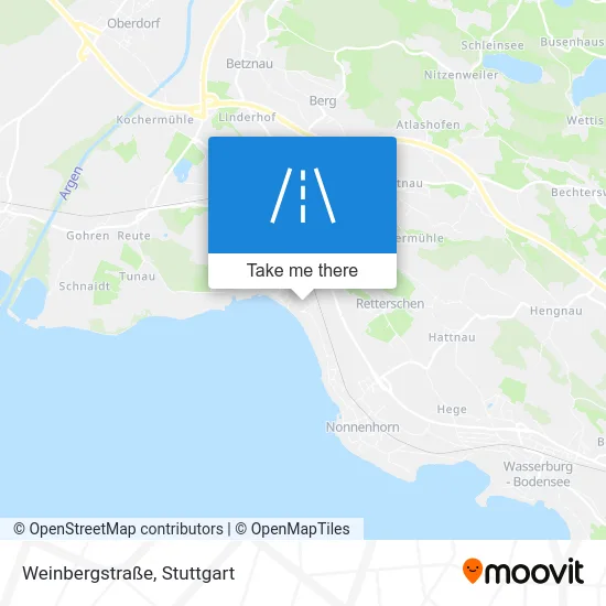 Карта Weinbergstraße