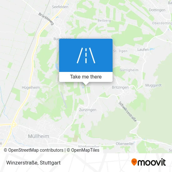 Карта Winzerstraße