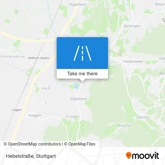 Карта Hebelstraße