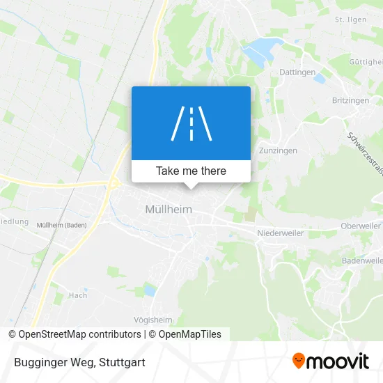 Карта Bugginger Weg