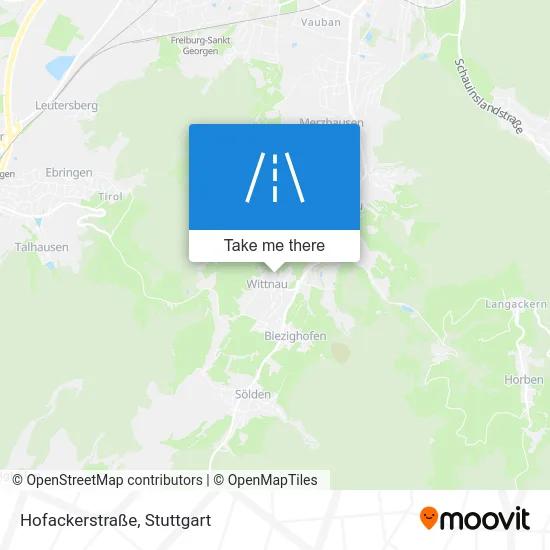 Карта Hofackerstraße