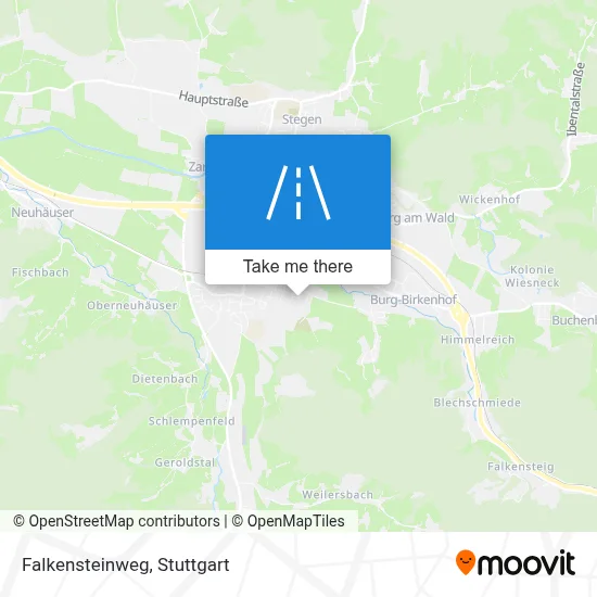 Falkensteinweg map
