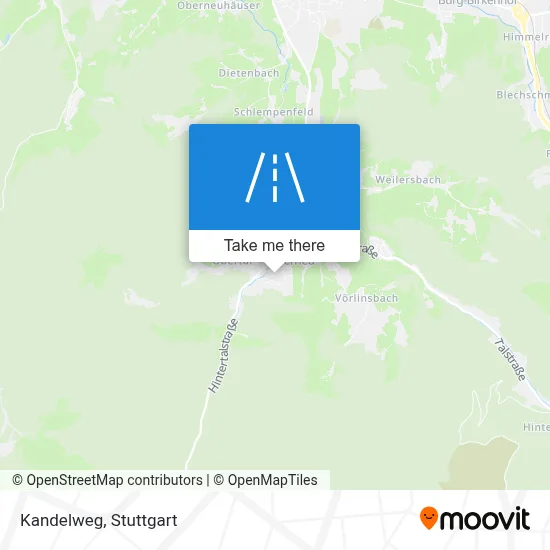 Kandelweg map