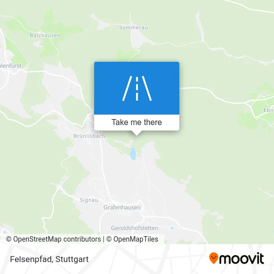 Карта Felsenpfad