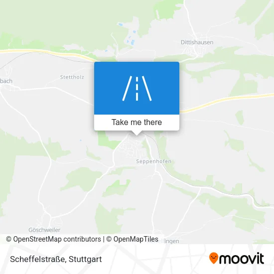 Карта Scheffelstraße