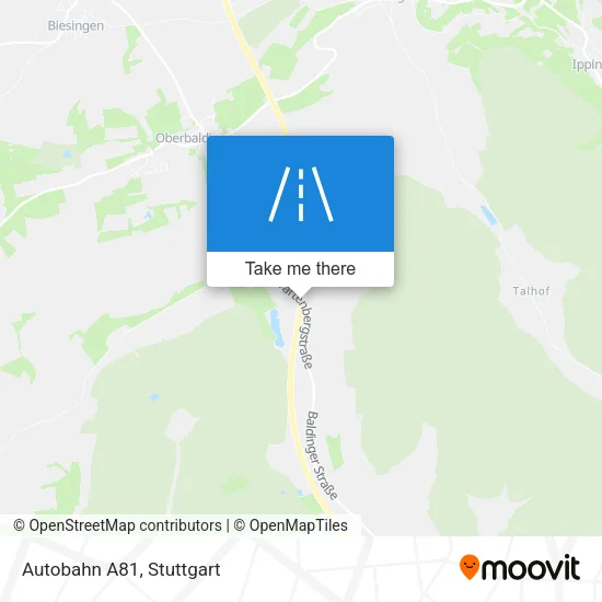 Карта Autobahn A81