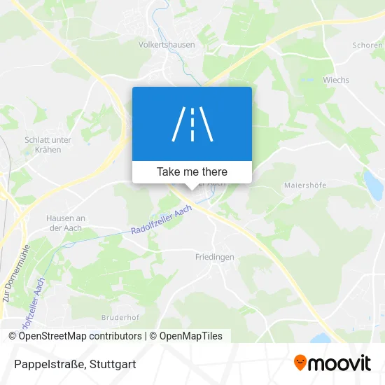 Карта Pappelstraße