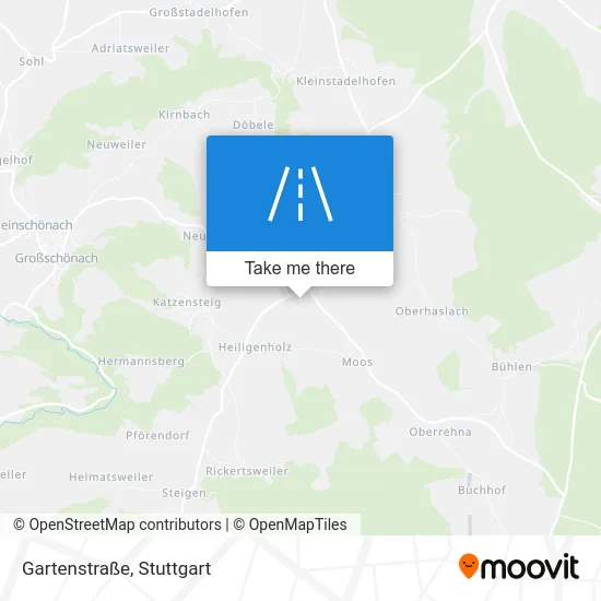 Карта Gartenstraße