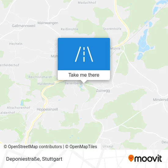 Карта Deponiestraße