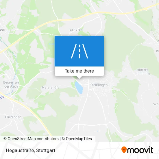 Карта Hegaustraße