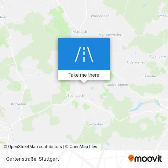 Карта Gartenstraße