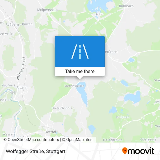 Карта Wolfegger Straße