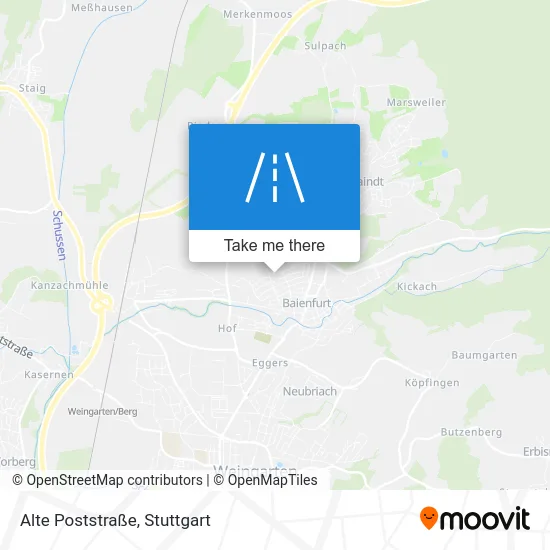 Карта Alte Poststraße