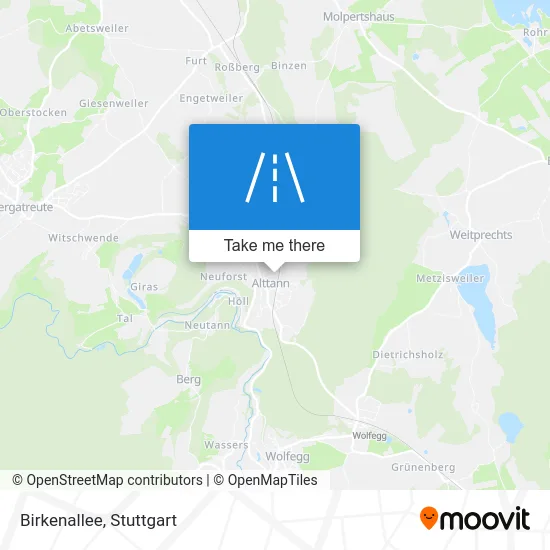 Карта Birkenallee