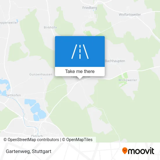 Карта Gartenweg