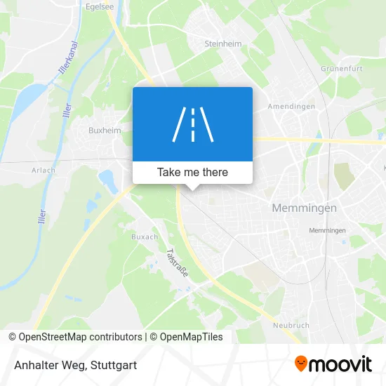 Карта Anhalter Weg