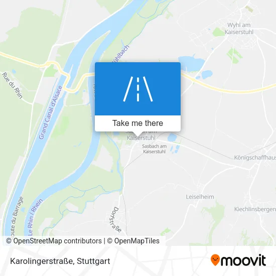 Карта Karolingerstraße