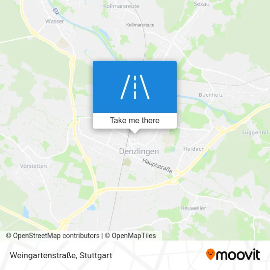 Карта Weingartenstraße