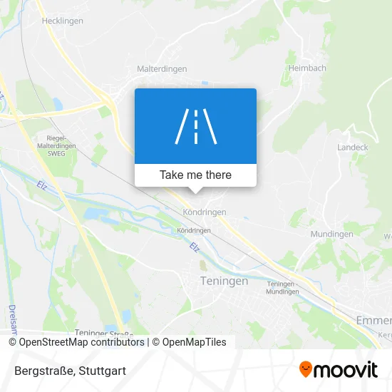 Карта Bergstraße