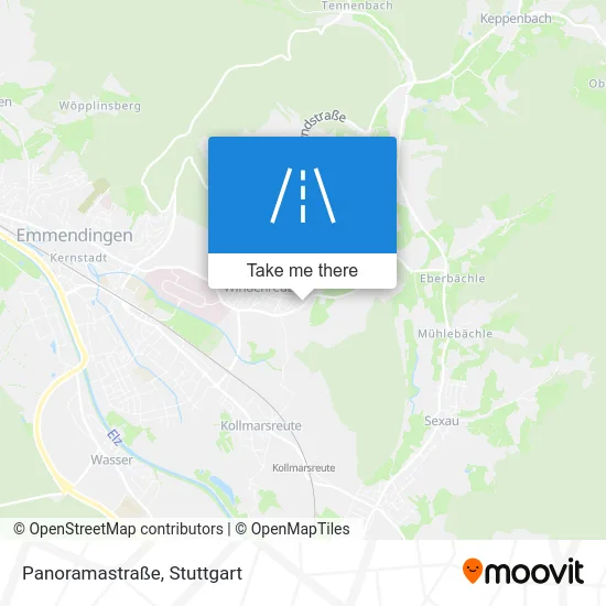 Карта Panoramastraße