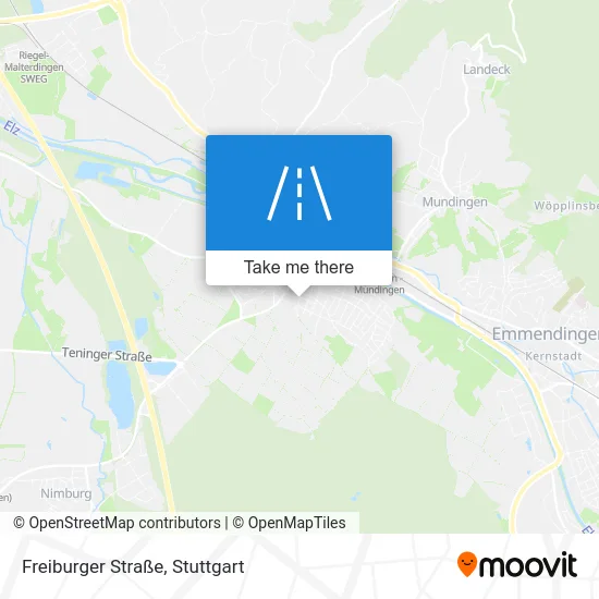 Карта Freiburger Straße